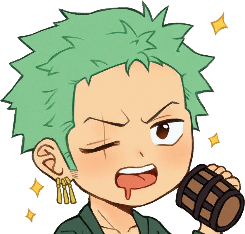Zoro_Drunk emote for Discord