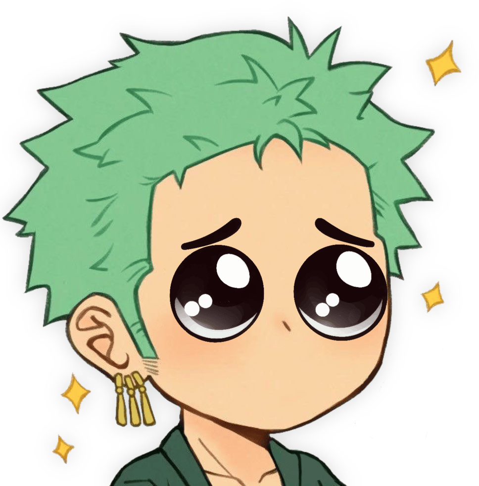 Zoro_AdorablePout emote for Discord