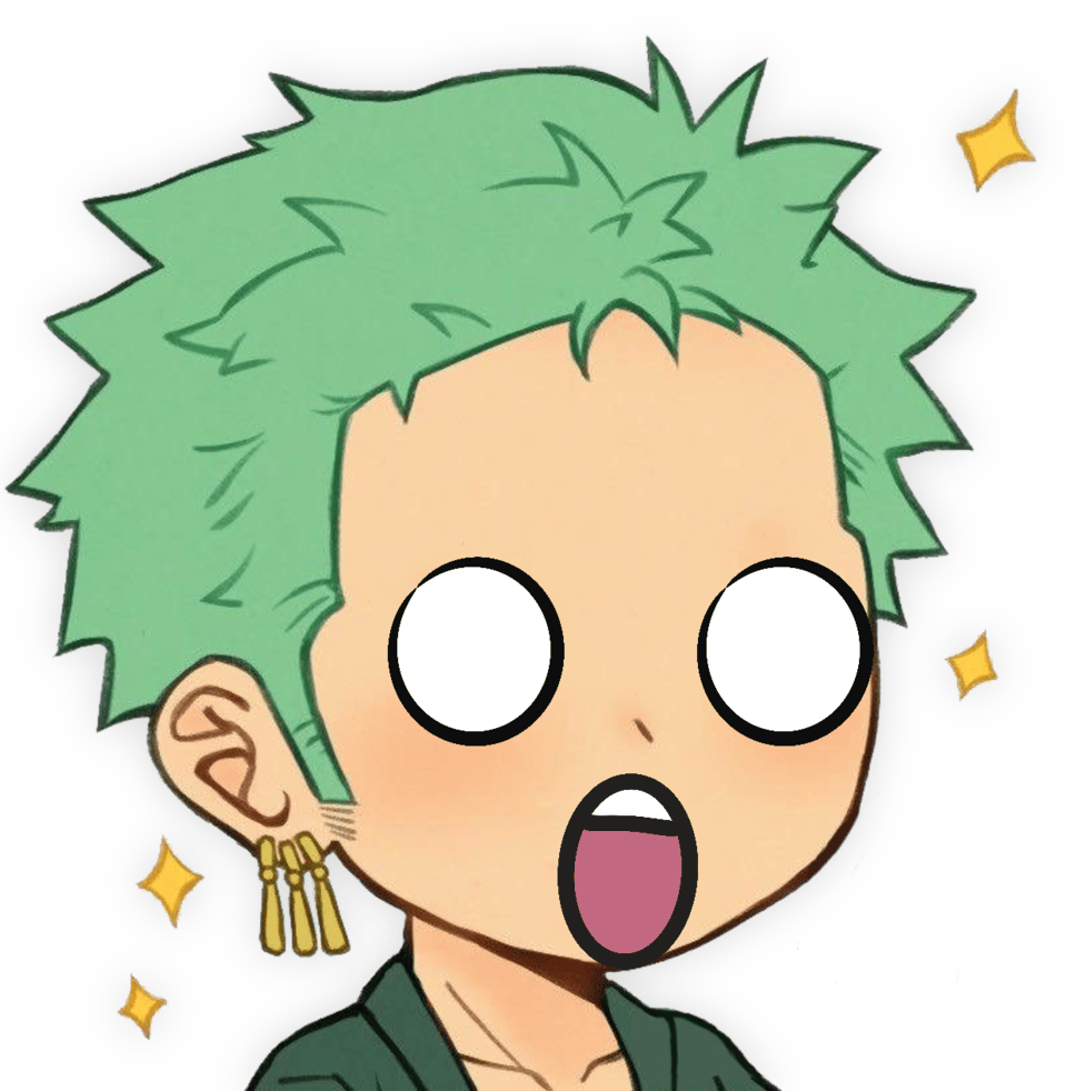 Zoro_Shocked emote for Discord