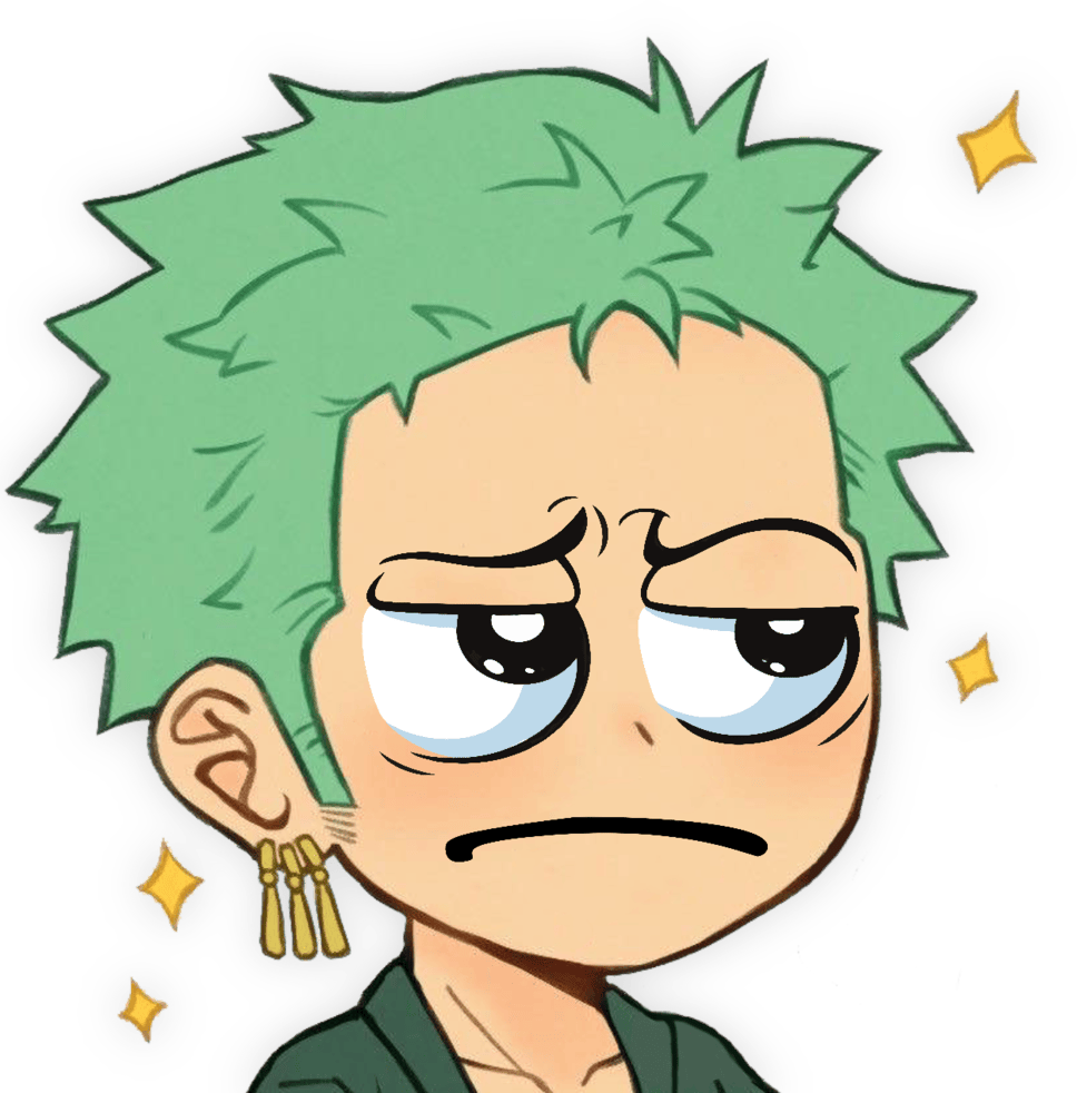 Zoro_Annoyed emote for Discord