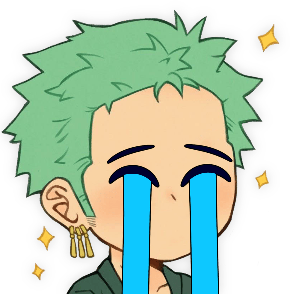 Zoro_Crying emote for Discord