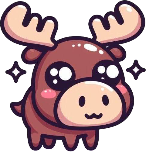 CuteBabyMoose emote for Discord