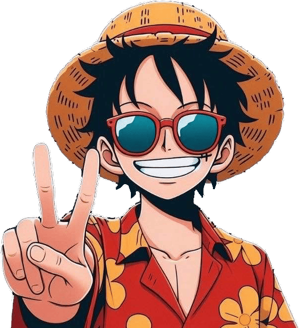 Luffy_PeaceSign emote for Discord