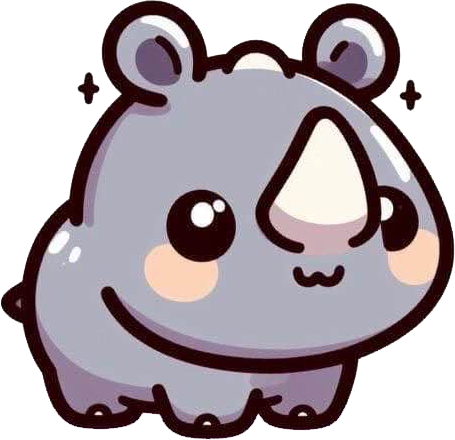 CuteBabyRhino emote for Discord
