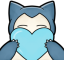 Snorlax_BlueHeart emote for Discord