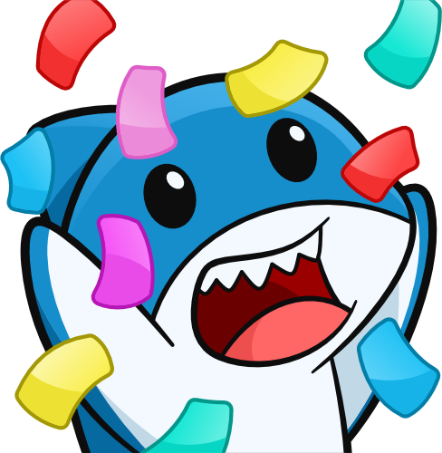 SharkConfetti emote for Discord