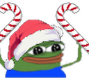 CandyCanePepe emote for Discord