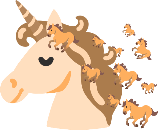 Unicorn_horse emote for Discord