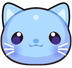 Cutebluecat emote for Discord