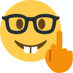 nerd_middle_finger emote for Discord