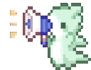 GummyDragonMicrophone2 emote for Discord