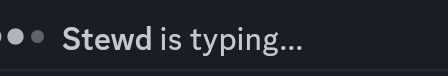 Stewdistyping emote for Discord