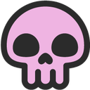 pinkskull emote for Discord