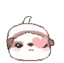 PuppyChasingHeart emote for Discord