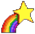 RainbowShootingStar emote for Discord