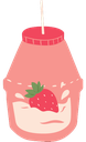 StrawberryMilkCup emote for Discord