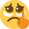 whiny_middle_finger emote for Discord