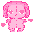 PinkGothBunny emote for Discord
