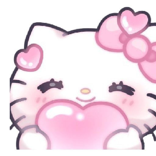 Hello_kitty_heart emote for Discord