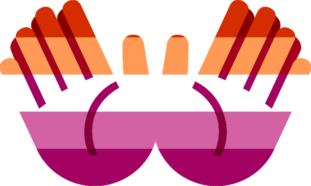 lesbian_open_hands emote for Discord