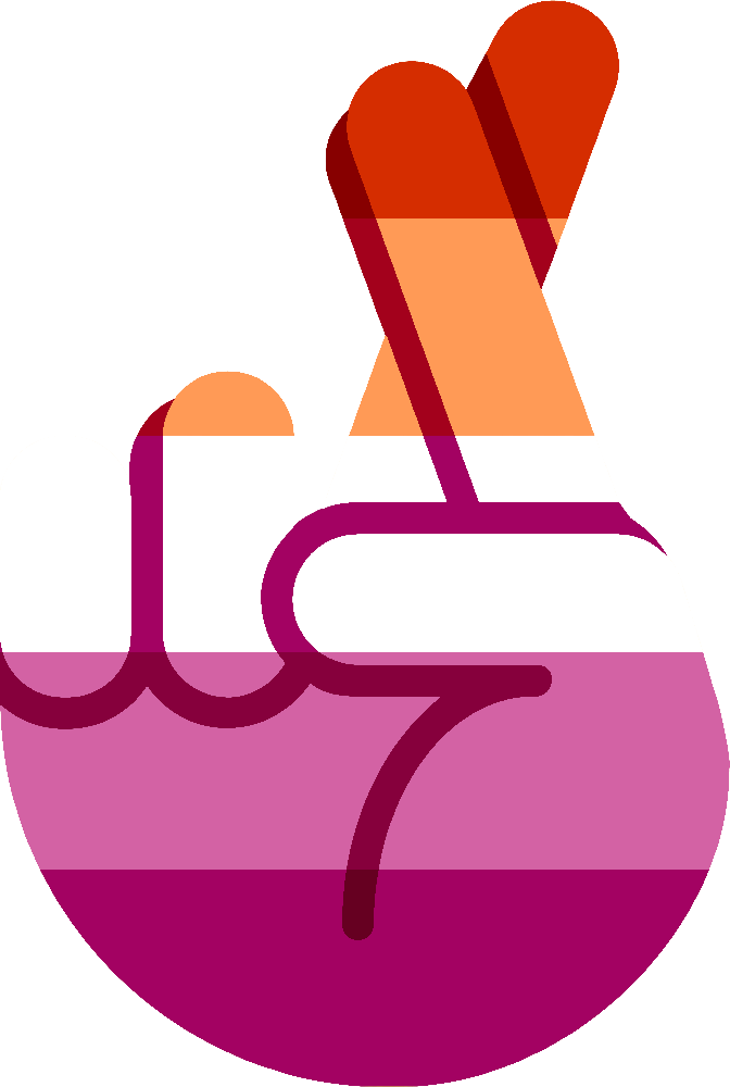 lesbian_fingers_crossed emote for Discord