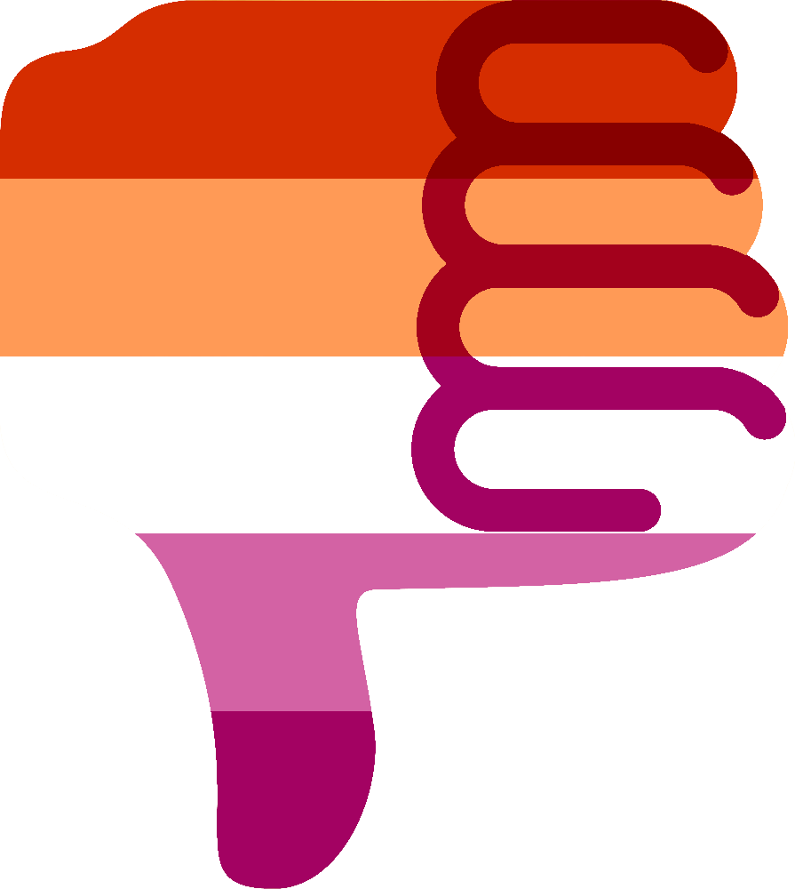 lesbian_dislike emote for Discord
