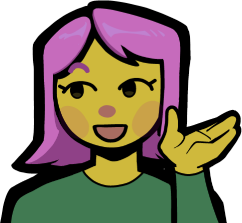 tippinghand_girl emote for Discord