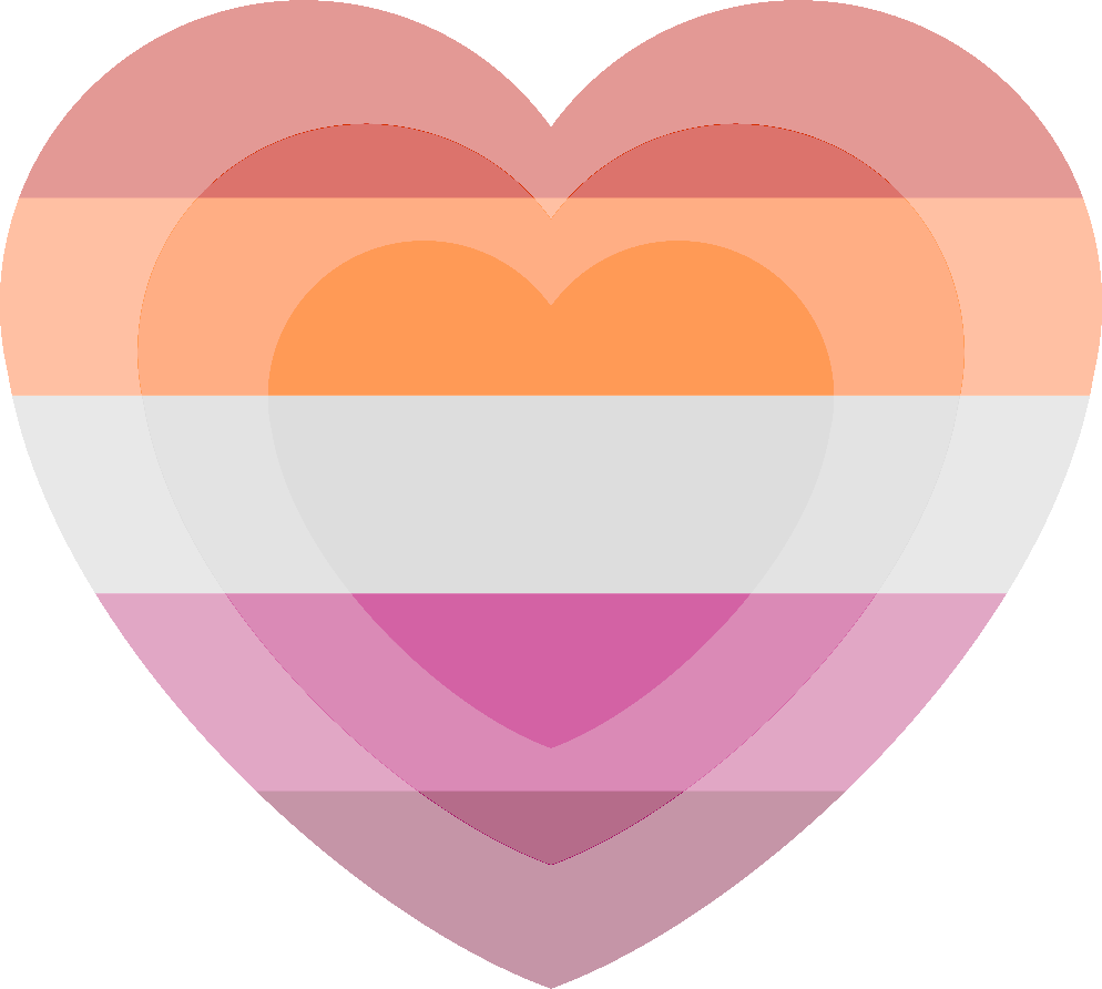 lesbian_pulsing_heart emote for Discord
