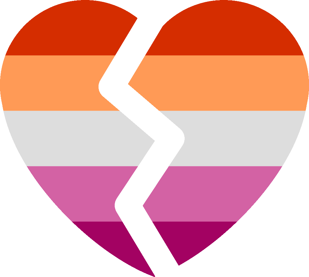 lesbian_broken_heart emote for Discord