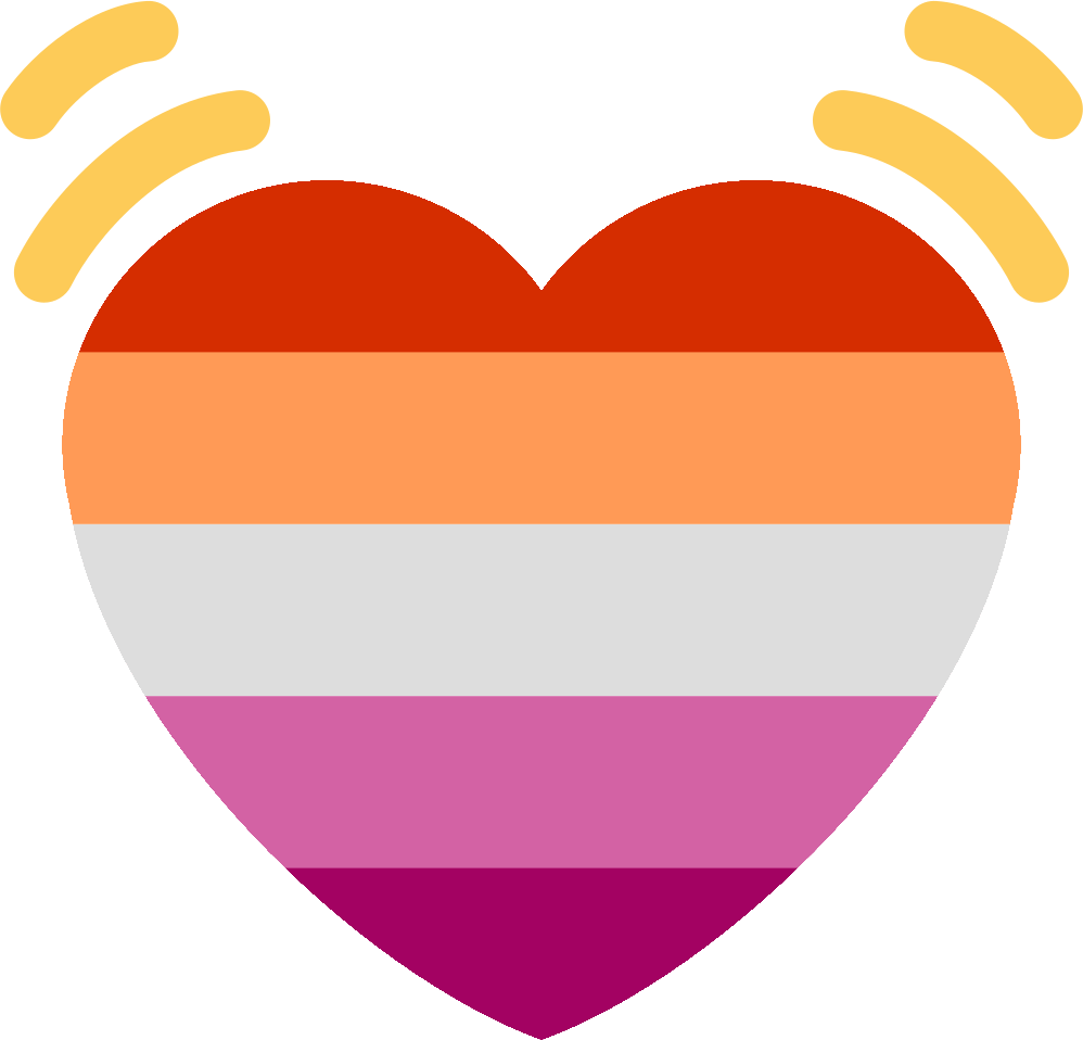 lesbian_beating_heart emote for Discord