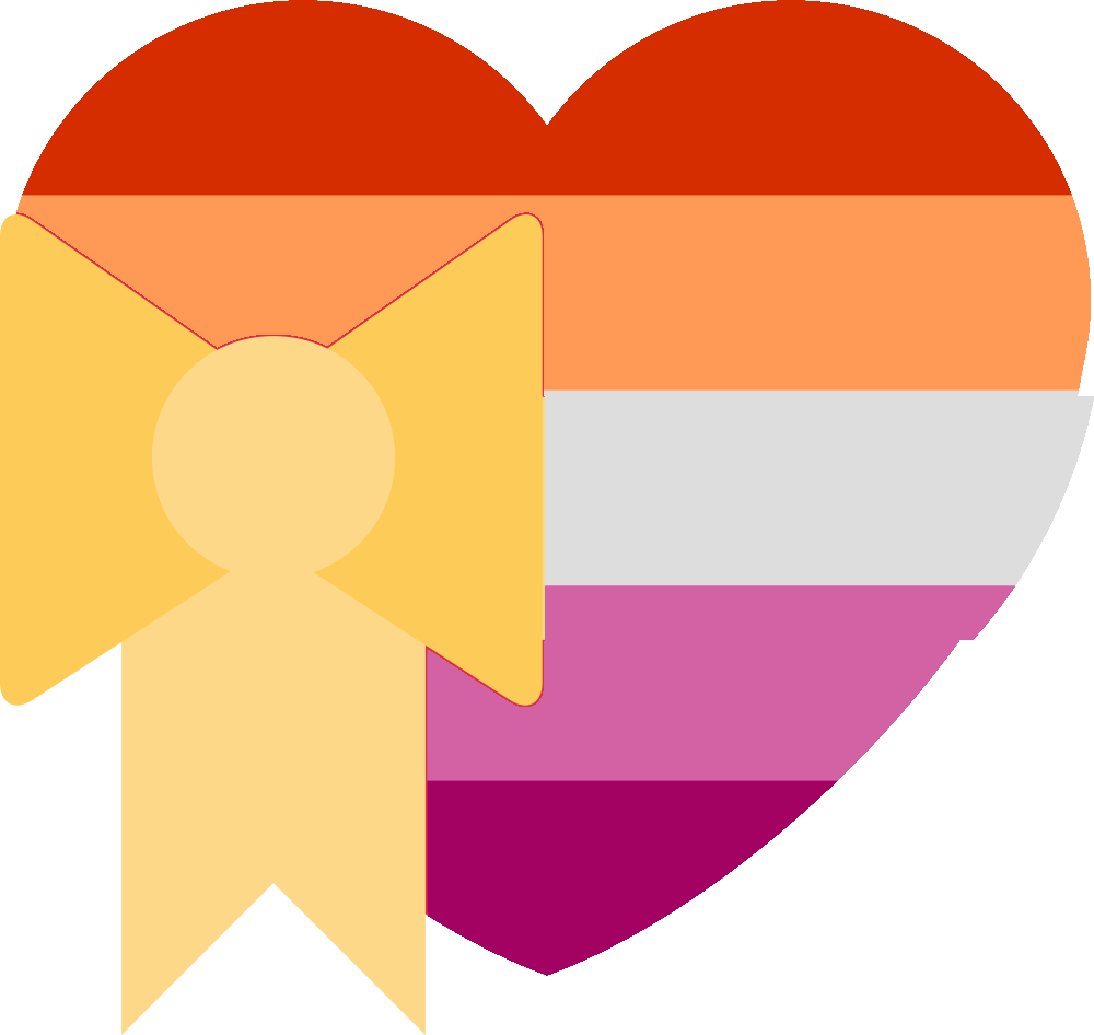lesbian_heart_with_bow emote for Discord