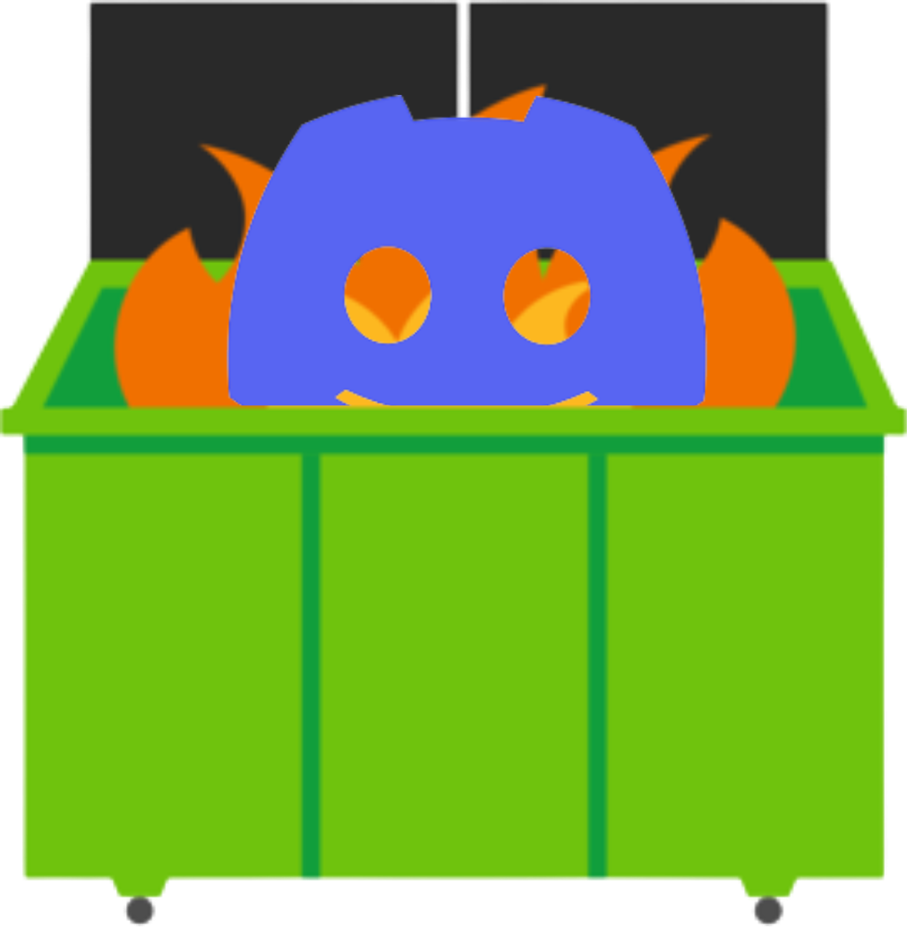 discord_in_the_bin emote for Discord