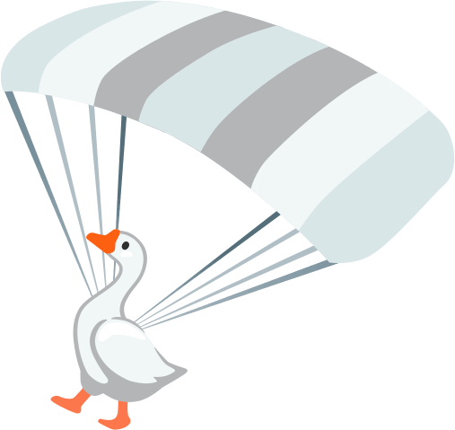 DuckWithParachute emote for Discord