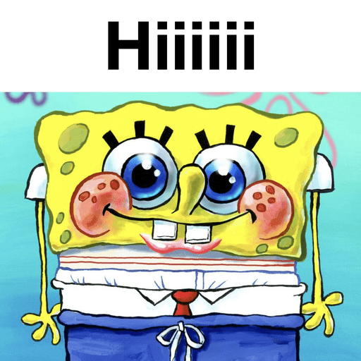 Spongebob_hiiii emote for Discord
