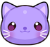 Cutepurplecat emote for Discord