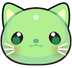 Cutegreencat emote for Discord