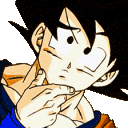 GokuThinking emote for Discord