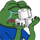 pepe_toiletpaperhands emote for Discord