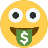 suprised_money emote for Discord