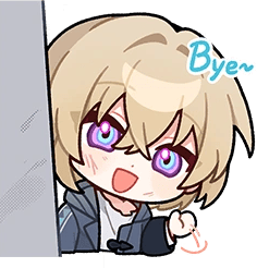 Aventurine_Bye emote for Discord