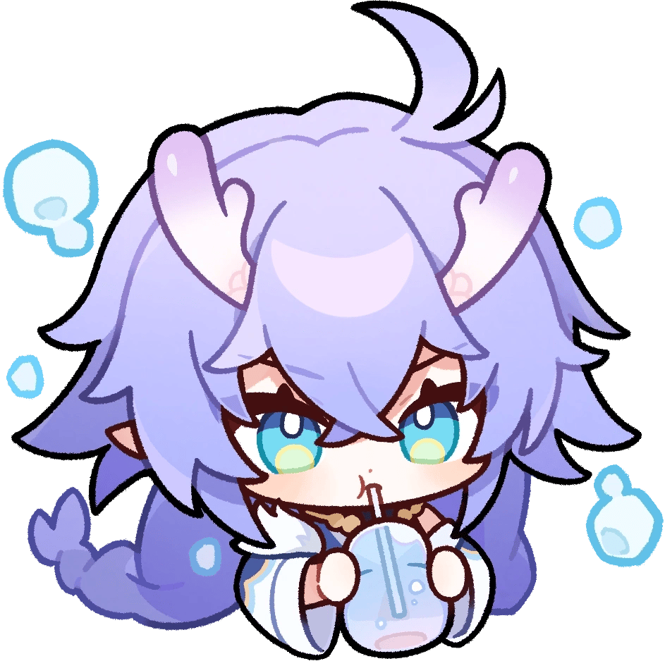 Bailu_BlowBubbles emote for Discord