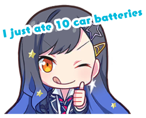 yummycarbatteries emote for Discord