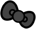 blacksanriobow emote for Discord