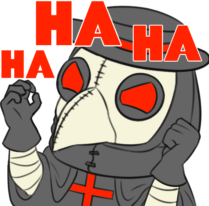 PlagueDoctorEvilLaugh emote for Discord