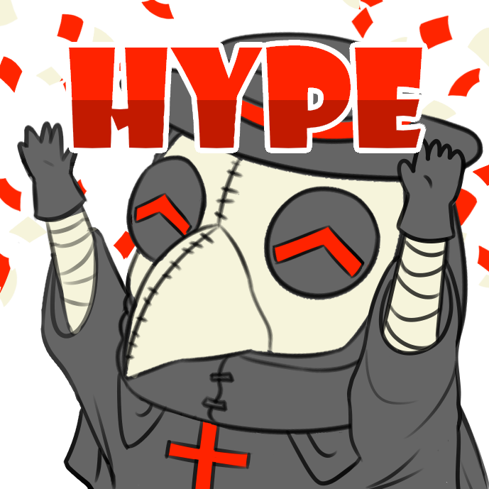 PlagueDoctorHype emote for Discord