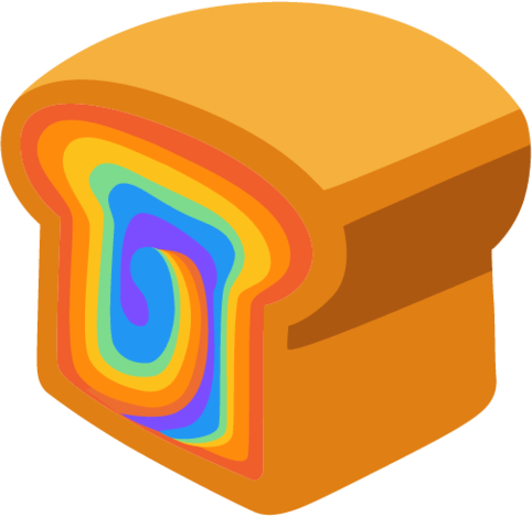 RainbowBread emote for Discord