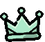 crown_lightgreen emote for Discord