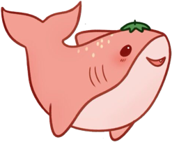 strawbshark emote for Discord