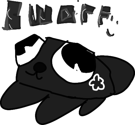Pebble_bworf emote for Discord