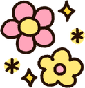 Pink_YellowFlowers emote for Discord